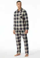 Heren Flanellen Pyjama - Geruit - Selected! Premium Warming - Flanellen heren pyjama met ruit print en knoopsluiting