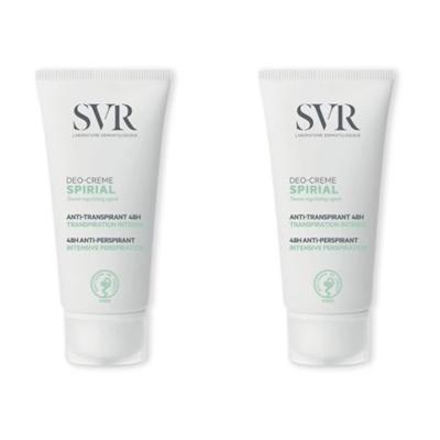 SVR Spirial Duo Anti-Transpirant 48H Intense Deodorant 2x50ml