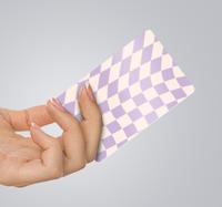 Vierkanten pastelkleuren pinpas sticker
