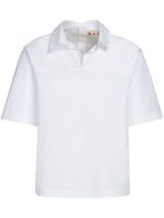 Marni blouse en popeline à col polo - Blanc