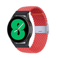 Braided nylon bandje - Lichtrood - Samsung Galaxy Watch 3 - 45mm