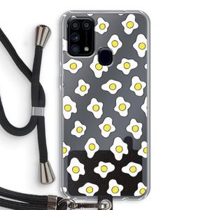 Spiegeleitjes: Samsung Galaxy M31 Transparant Hoesje met koord