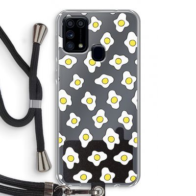 Spiegeleitjes: Samsung Galaxy M31 Transparant Hoesje met koord