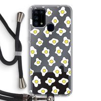 Spiegeleitjes: Samsung Galaxy M31 Transparant Hoesje met koord