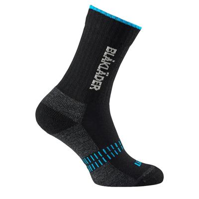 Blåkläder Light Sokken 2191 | Zwart/Neonblauw | Maat 45-48 - 7330509462690