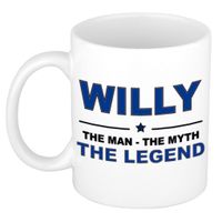 Willy The man, The myth the legend cadeau koffie mok / thee beker 300 ml   -