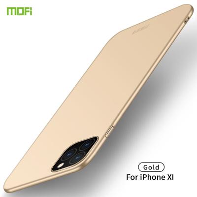 MOFI Frosted PC ultradun hard case voor iPhone 11 Pro (goud)