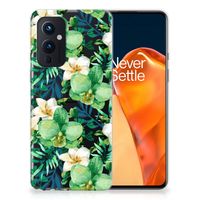 OnePlus 9 TPU Case Orchidee Groen