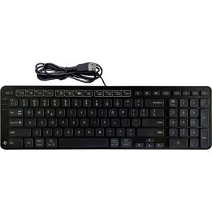 Contour Design Contour New Balance Tastatur wired US-L Toetsenbord USB QWERTY, US-Engels Zwart