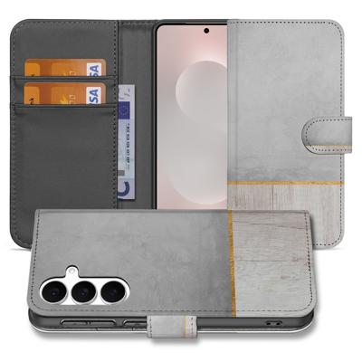 Samsung Galaxy S25 FE | Book Style Case | Wood Concrete