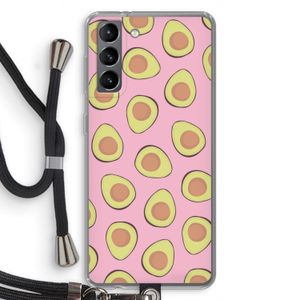 Dancing avocados: Samsung Galaxy S21 Transparant Hoesje met koord