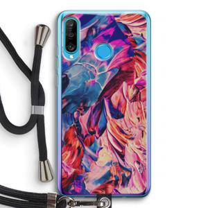 Pink Orchard: Huawei P30 Lite Transparant Hoesje met koord