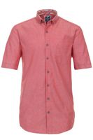 Redmond Casual Modern Fit Overhemd Korte mouw rood