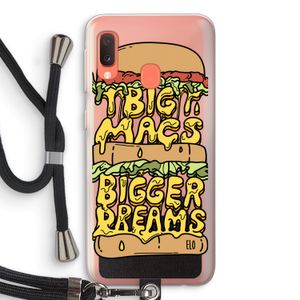Big Macs Bigger Dreams: Samsung Galaxy A20e Transparant Hoesje met koord