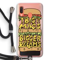 Big Macs Bigger Dreams: Samsung Galaxy A20e Transparant Hoesje met koord