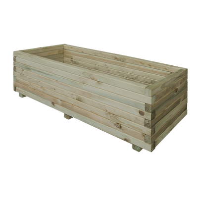 Houten plantenbak rechthoek grenen 92cm