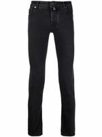 Jacob Cohën pantalon skinny à taille basse - Noir