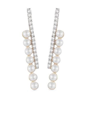 Mateo boucles d'oreilles en or 14ct ornées de perles