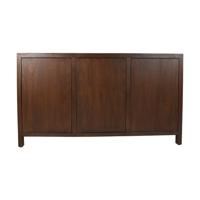 Dressoir 3 deuren - 150x42x85 - Bruin-Teak Fineer