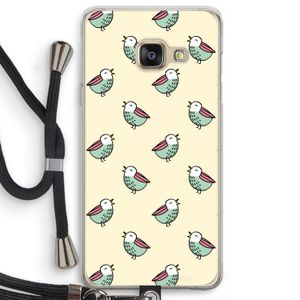 Vogeltjes: Samsung Galaxy A3 (2016) Transparant Hoesje met koord