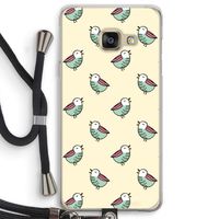 Vogeltjes: Samsung Galaxy A3 (2016) Transparant Hoesje met koord