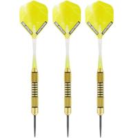 Dartpijlen - 3x st - Speedy Yellow Brass - 19 grams - pijltjes - darten Dartpijlen - 3x st - Speedy Yellow Brass - 19 grams - pijltjes - darten