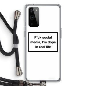 I'm dope: OnePlus 9 Pro Transparant Hoesje met koord