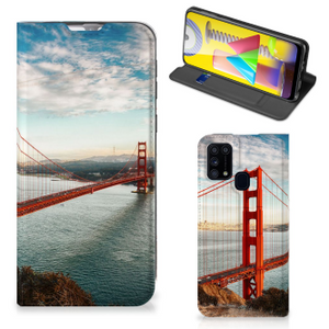 Samsung Galaxy M31 Book Cover Golden Gate Bridge