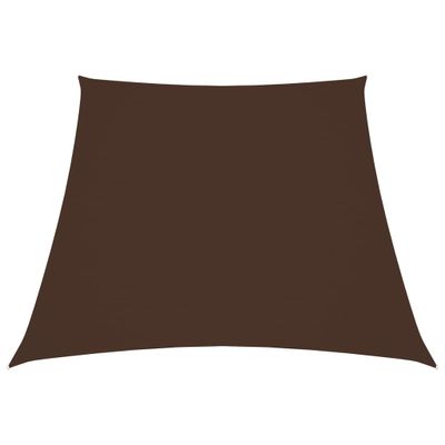 VidaXL Zonnescherm trapezium 3/4x3 m oxford stof bruin