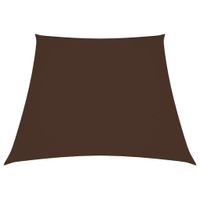 VidaXL Zonnescherm trapezium 3/4x3 m oxford stof bruin