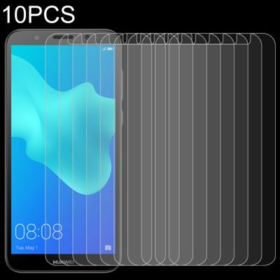 10 stuks 0.26 mm 9u 2.5 D getemperd glas film voor Huawei Y5 Prime (2018)
