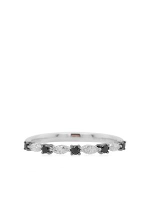 HYT Jewelry bague en or blanc 18ct pavée de diamants - Argent