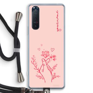 Giving Flowers: Sony Xperia 5 II Transparant Hoesje met koord