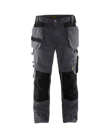 Blåkläder Werkbroek met spijkerzakken 15551860 | Medium Grijs/Zwart | Maat D88 - 7330509752777