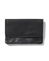 HEMA Mini Portemonnee Leer Zwart HEMA Mini Portemonnee Leer Zwart