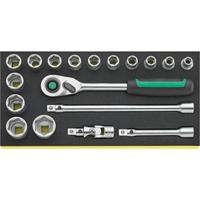 Stahlwille TCS 1/2 ZOLL 52/14/4 QR 96830352 Dopsleutelset Stahlwille TCS 1/2 ZOLL 52/14/4 QR 96830352 Dopsleutelset