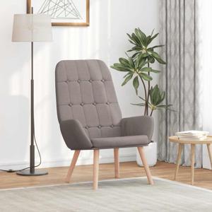 Relaxstoel stof taupe