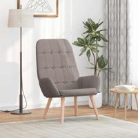 Relaxstoel stof taupe Relaxstoel stof taupe