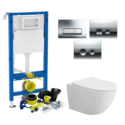 Geberit UP100 Toiletset Compleet | Inbouwreservoir | BWS Tado | Drukplaat