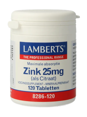 Lamberts Zink Citraat 25 mg Tabletten