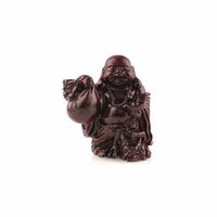 Boeddha Rood Zak en Schaal (9 cm) - thumbnail