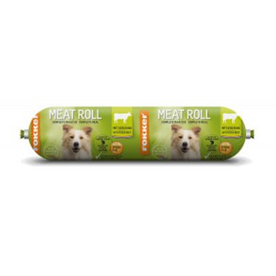 Fokker Meat Roll kip met rund en zalm hondenvoer Per 3 Fokker Meat Roll kip met rund en zalm hondenvoer Per 3