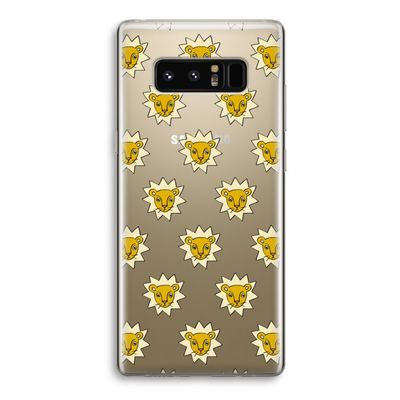 Leeuwenkoppen: Samsung Galaxy Note 8 Transparant Hoesje