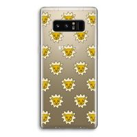 Leeuwenkoppen: Samsung Galaxy Note 8 Transparant Hoesje