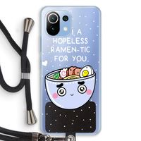 I'm A Hopeless Ramen-Tic For You: Xiaomi Mi 11 Lite Transparant Hoesje met koord