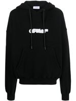 Off-White hoodie en coton à logo imprimé - Noir