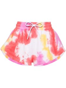 MSGM short à logo brodé - Rose