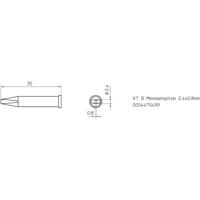 Weller XT-B Soldeerpunt Beitelvorm Grootte soldeerpunt 2.4 mm Inhoud: 1 stuk(s) - thumbnail