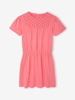 Meisjesjurk met macramé detail rozen