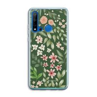 Botanical green sweet flower heaven: Huawei P20 Lite (2019) Transparant Hoesje